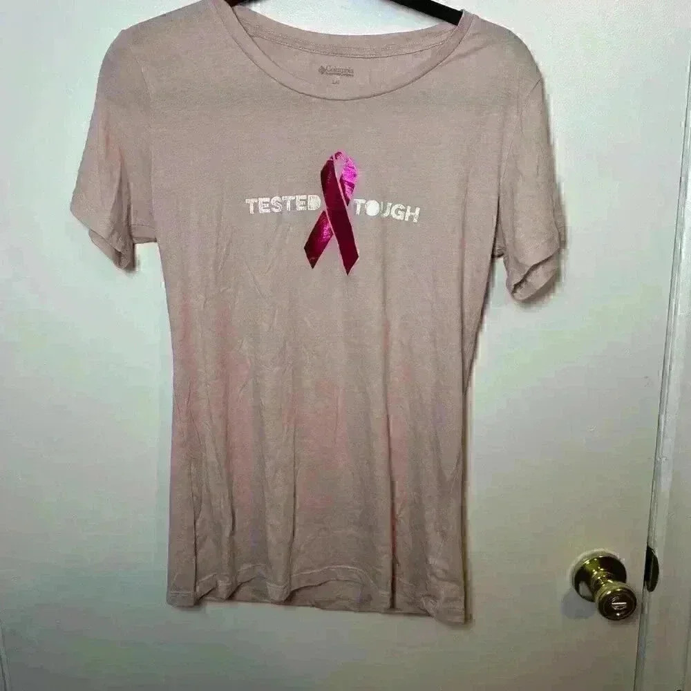 Columbia Breast Cancer Short Sleeve Shirt - Large